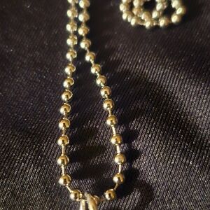 Elegant Silver Beaded Necklace